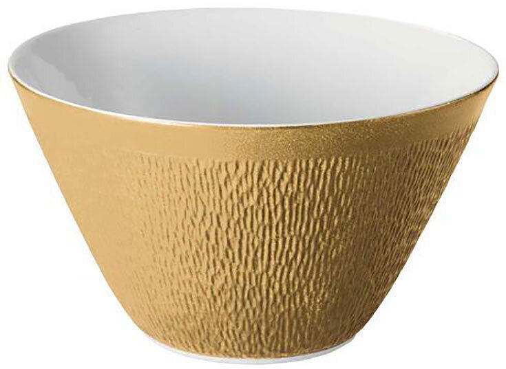 Raynaud Mineral Irise Yellow Gold Coned Shaped Salad Bowl, MPN: 0342-23-507028, 3660006672457