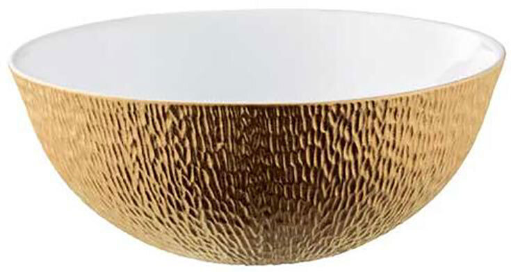 Raynaud Mineral Irise Yellow Gold Calabash Shaped Salad Bowl, MPN: 0342-23-507023, 3660006672464