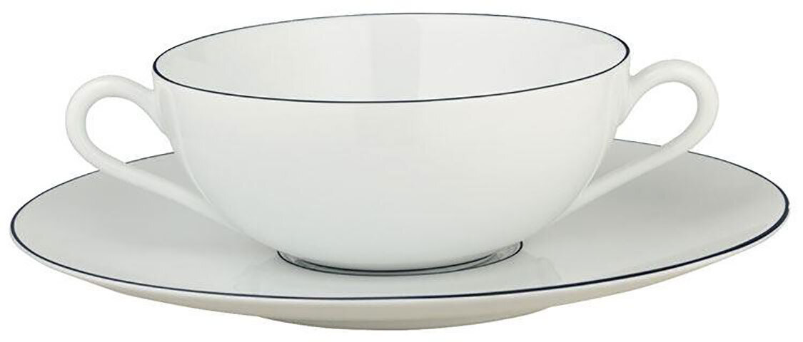 Raynaud Monceau Couleurs Ink Black Cream Soup Cup, MPN: 0359-37-309020, 3660006649749