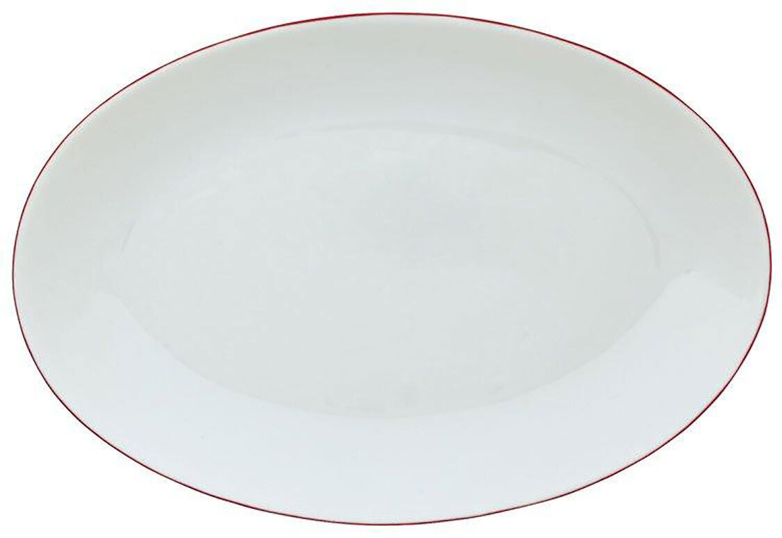 Raynaud Monceau Couleurs Vermilion red Small Oval Dish, MPN: 0365-37-502030, 3660006650646