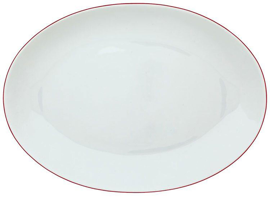 Raynaud Monceau Couleurs Vermilion red Medium Oval Dish, MPN: 0365-37-502036, 3660006650653