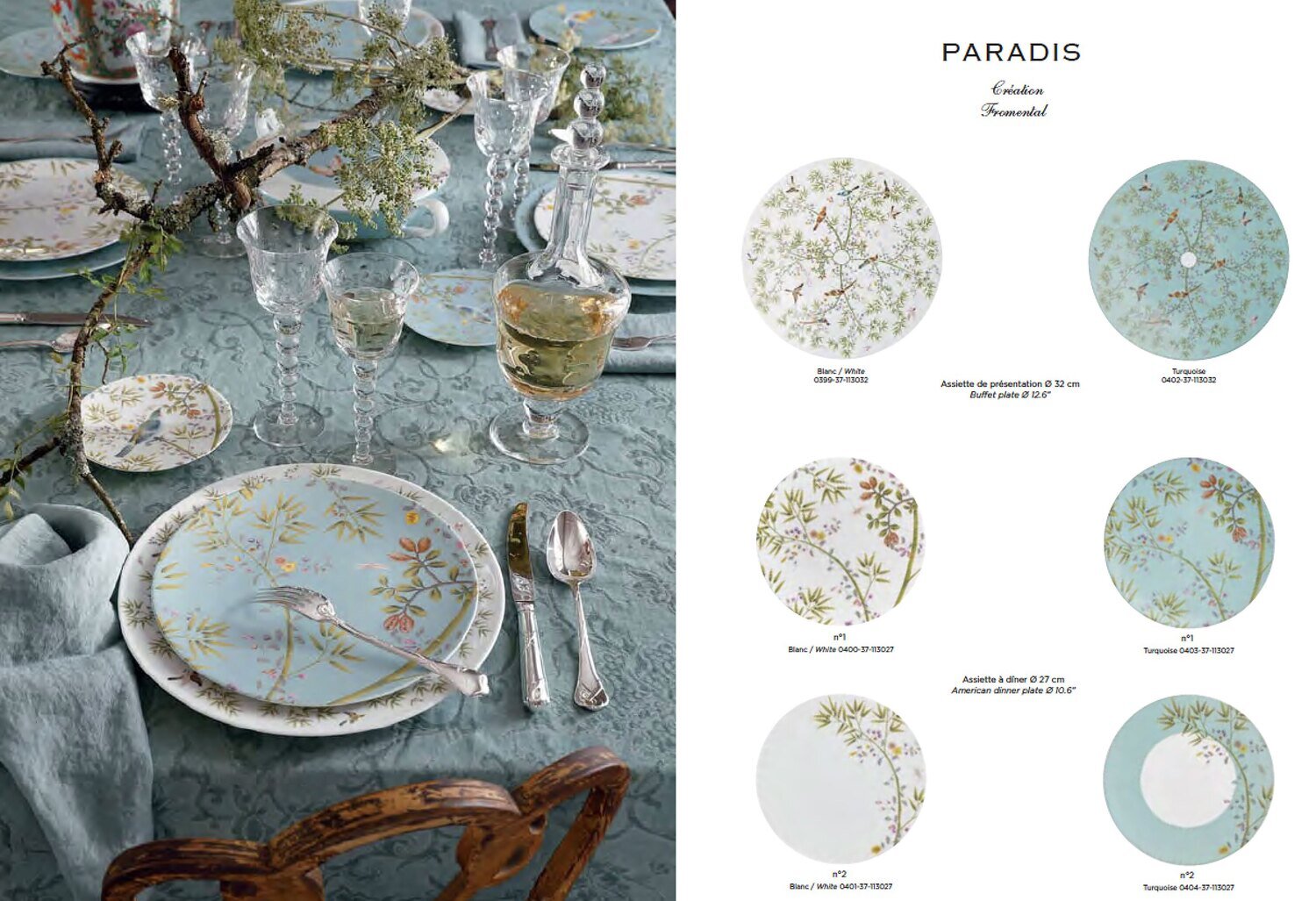 Raynaud Paradis White Chinese Tea Saucer, MPN: 0399-11-358009, 3660006665640