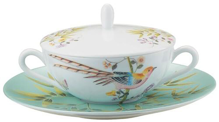 Raynaud Paradis Turquoise Cream Soup Saucer, MPN: 0402-37-359019, 3660006664315