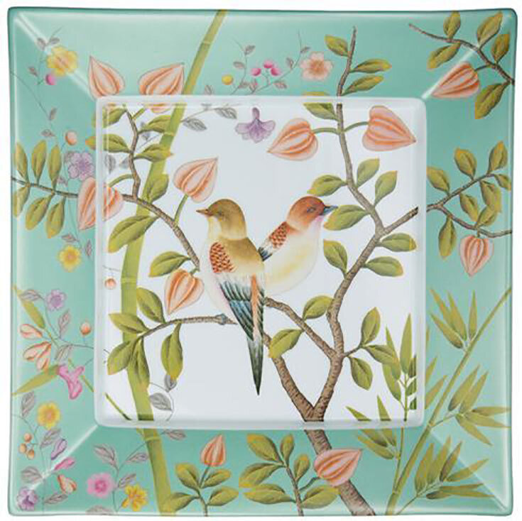 Raynaud Paradis Turquoise Large Square Trinket Tray, MPN: 0402-33-600028, 3660006664841