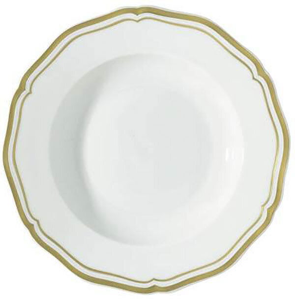 Raynaud Polka Gold Or French Rim Soup Plate, MPN: 0441-01-250023, 3660006550243