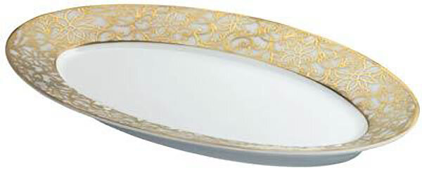 Raynaud Salamanque Gold Or Limoges Pickle Dish