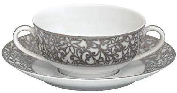 Raynaud Salamanque Platinum Cream Soup Saucer, MPN: 0471-20-359018, 3660006631294