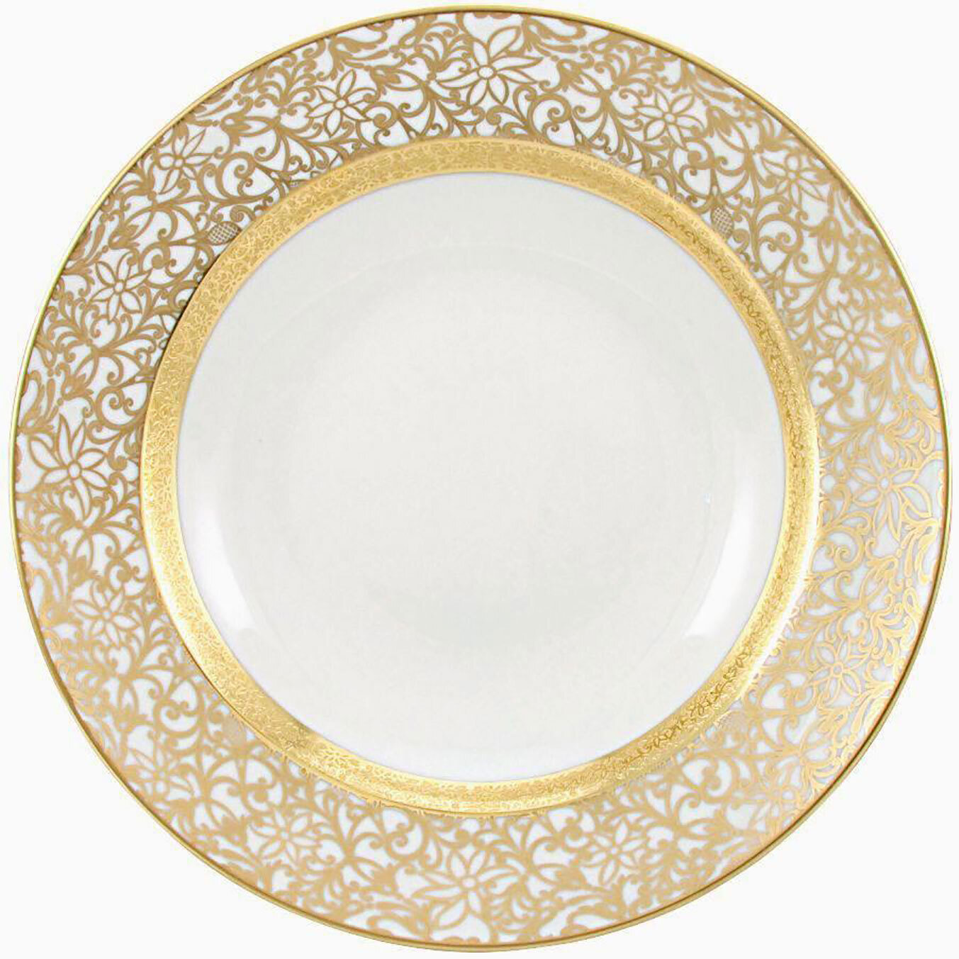 Raynaud Tolede Gold White Deep Chop Plate, MPN: 0523-17-501029, 3660006625460
