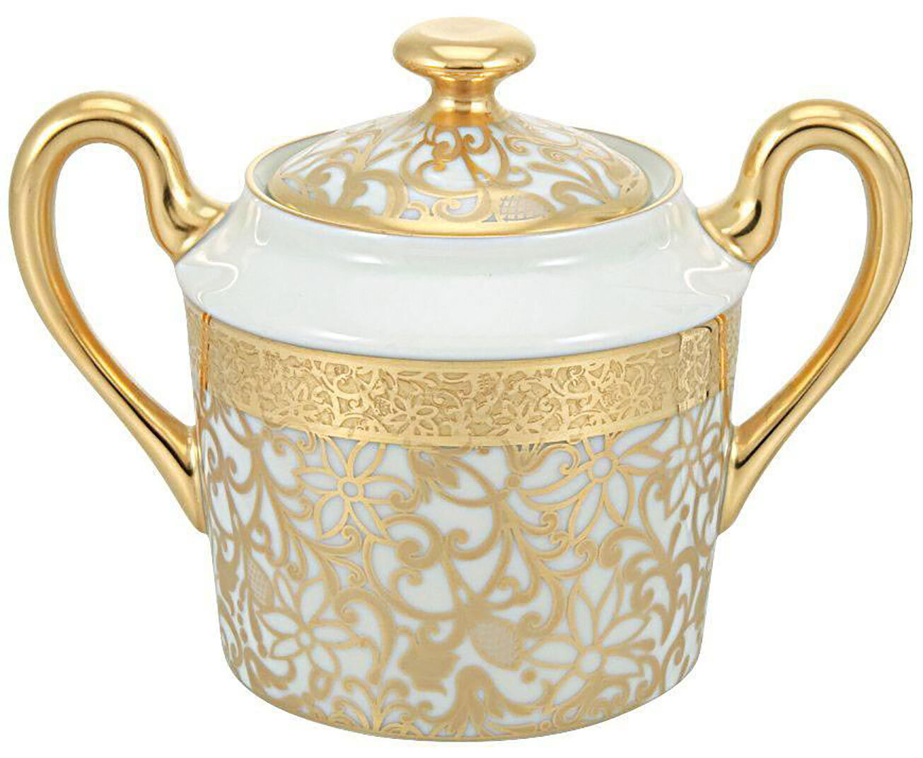 Raynaud Tolede Gold White Sugar Bowl, MPN: 0523-19-435027, 3660006625583