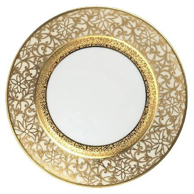 Raynaud Tolede Ivory Gold American Dinner Plate