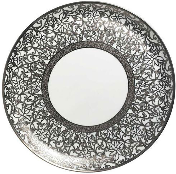 Raynaud Tolede White Platinum Flat Cake Plate, MPN: 0530-17-504031, 3660006627471
