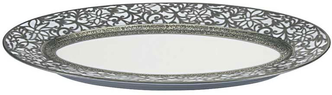 Raynaud Tolede White Platinum Limoges Pickle Dish, MPN: 0530-17-508025, 3660006627518
