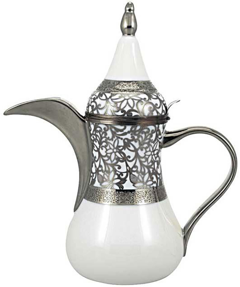 Raynaud Tolede White Platinum Arabic Coffee Pot, MPN: 0530-17-434056, 3660006627532