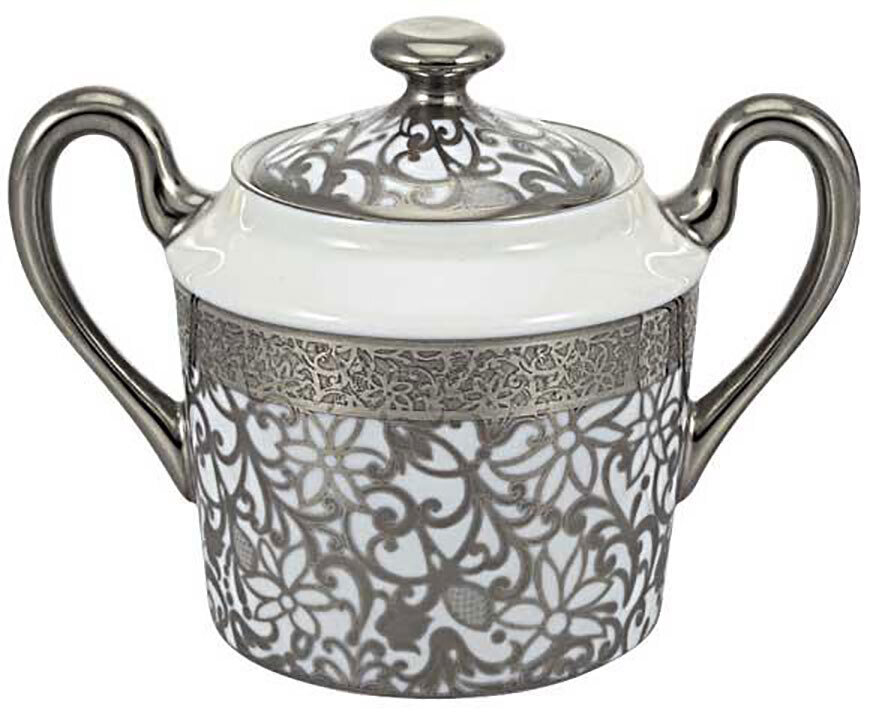 Raynaud Tolede White Platinum Sugar Bowl, MPN: 0530-19-435027, 3660006627556