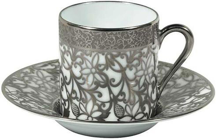 Raynaud Tolede White Platinum Coffee Saucer, MPN: 0530-19-355013, 3660006627624