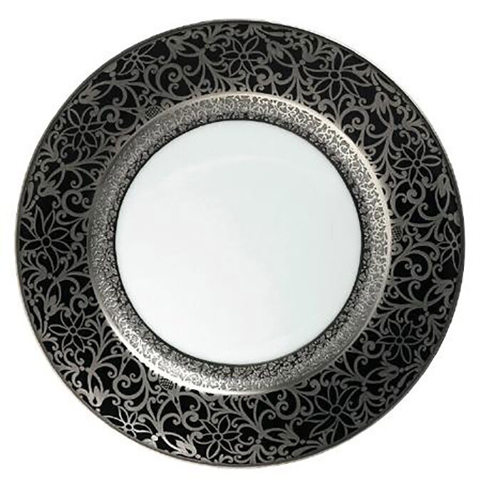 Raynaud Tolede Black Platinum American Dinner Plate