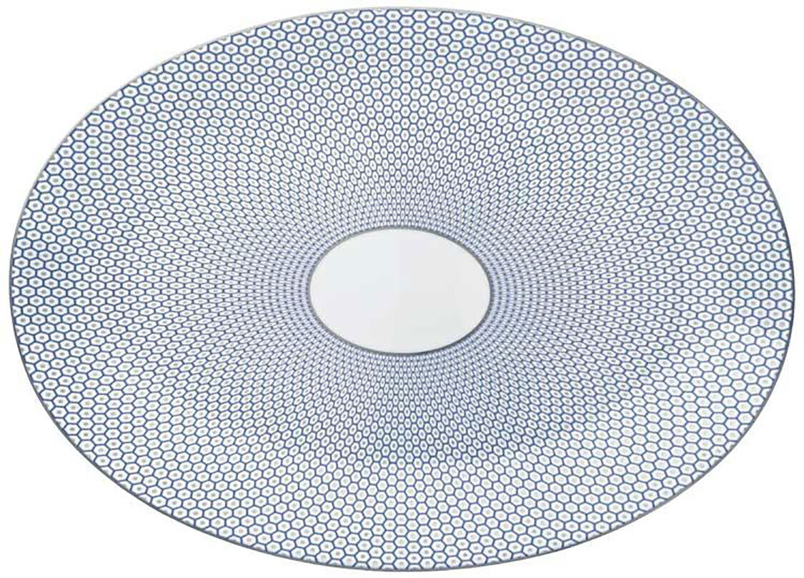 Raynaud Tresor Bleu Large Oval Dish, MPN: 0546-37-502042, 3660006676936