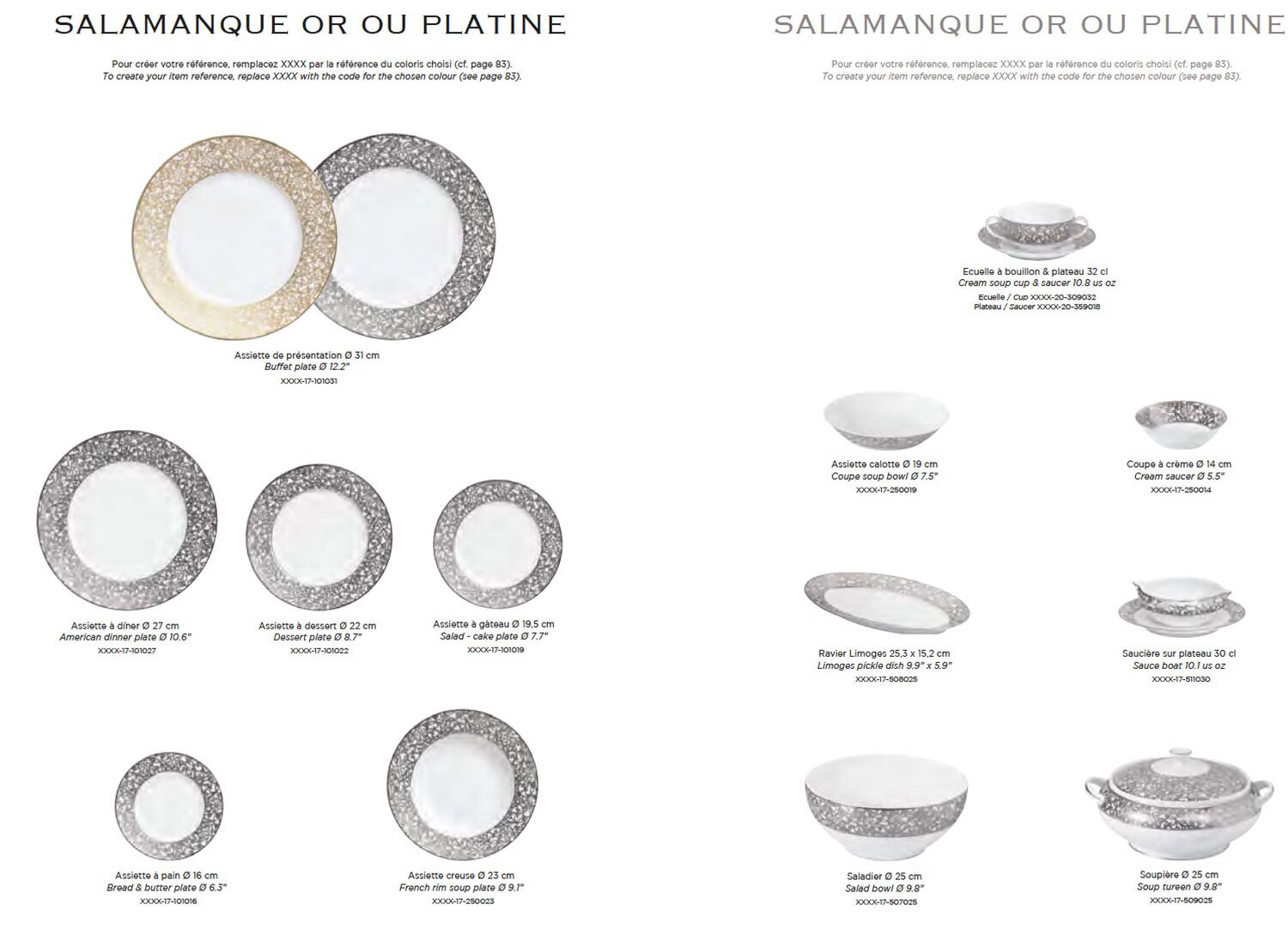 Raynaud Salamanque Gold Or Buffet Plate 0467-17-101031