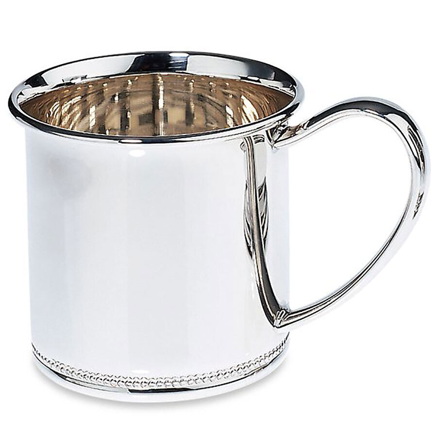 Reed and Barton Beaded Edge Baby Engravable Cup