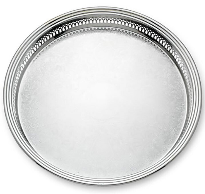 Reed and Barton Gallery Round Tray (373), MPN: 411, 735092078476