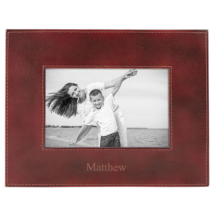Reed and Barton Hudson Leather Picture Picture Frame 4 X 6 Inch, MPN: 885804, 735092263667