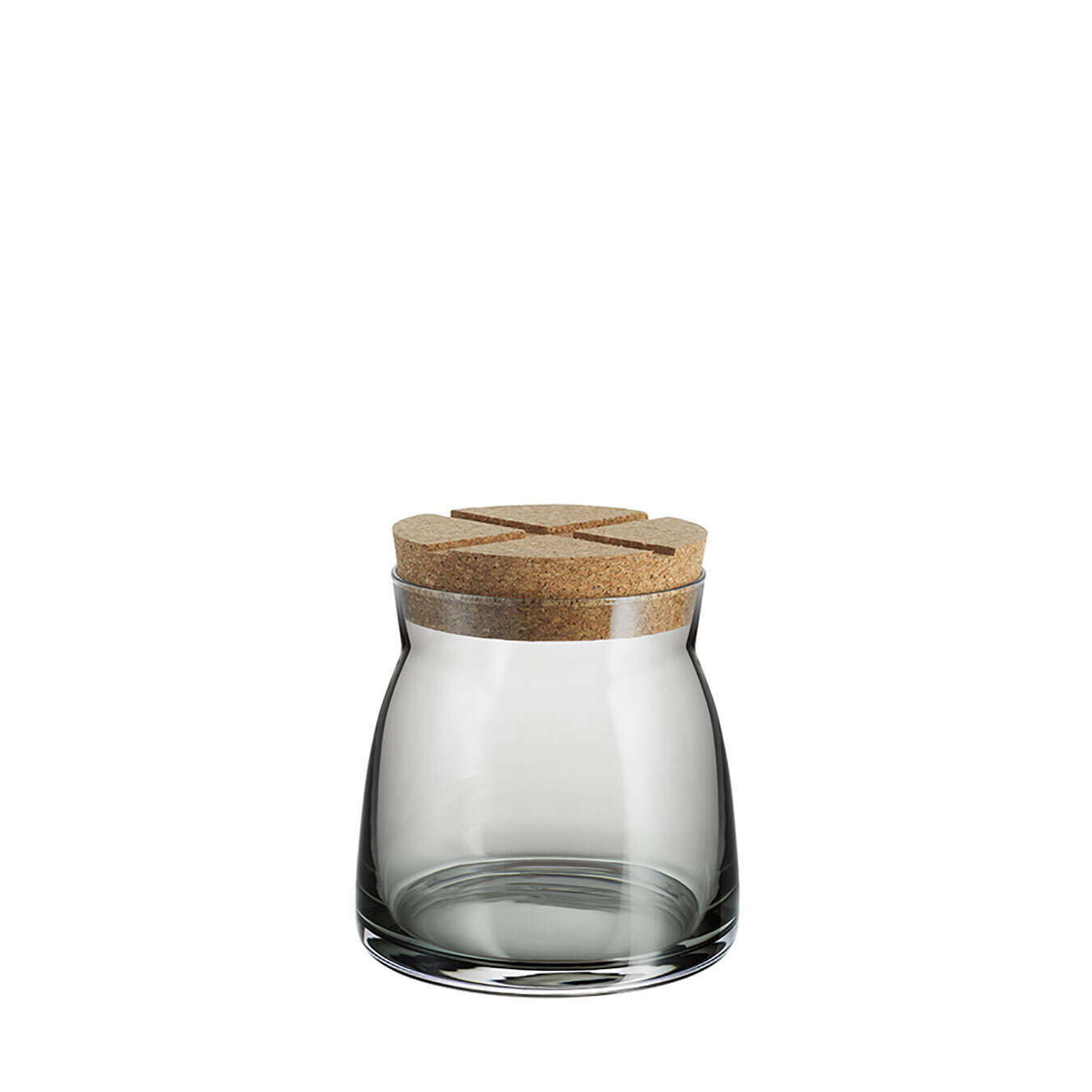 Kosta Boda Bruk Jar With Cork Grey Medium 7051708
