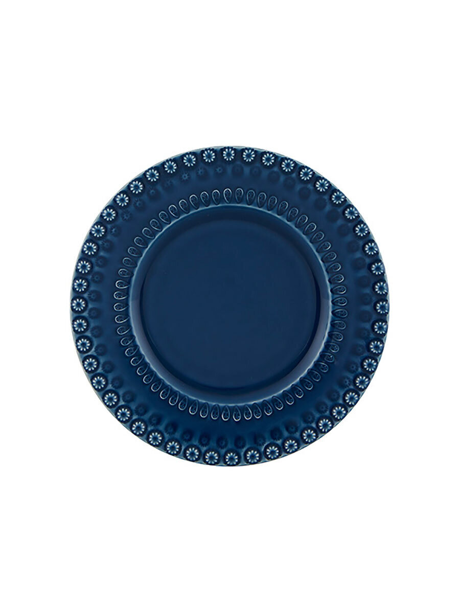 Bordallo Pinheiro Fantasy Dessert Plate 22 cm Blue Blue