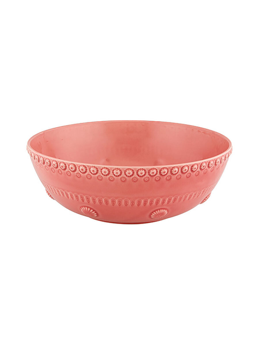 Bordallo Pinheiro Fantasy Salad Bowl 30 cm Pink Pink