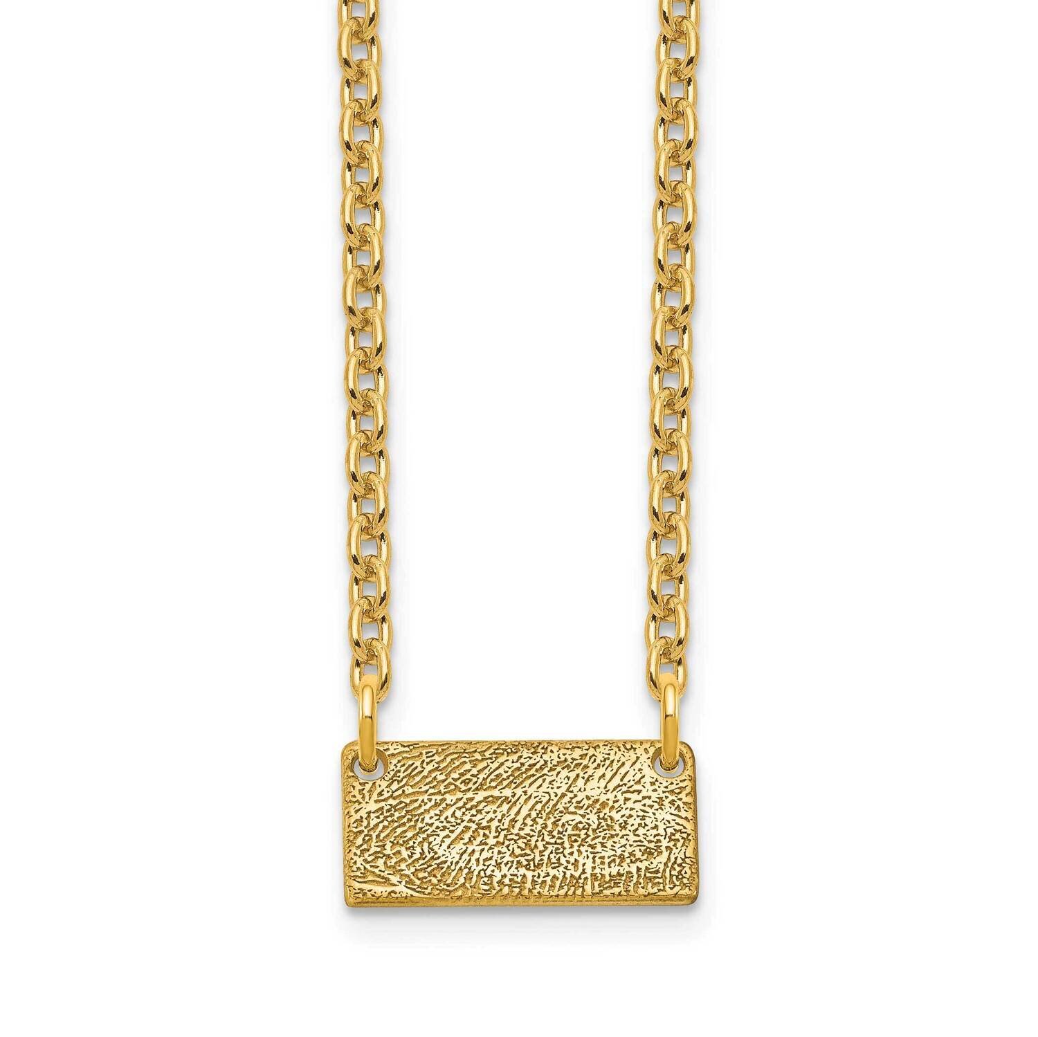Short Fingerprint Necklace 10k Gold 10XNA1082Y, MPN: 10XNA1082Y,