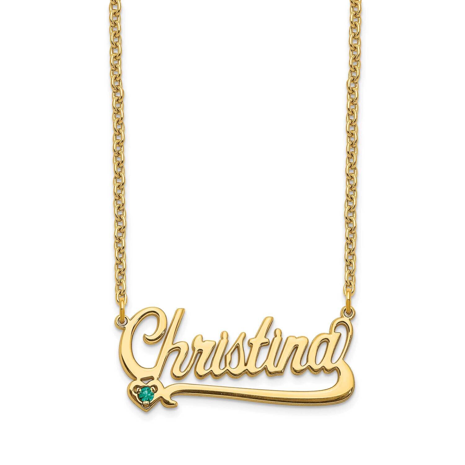 Set Birthstone Nameplate 10k Gold 10XNA1102Y, MPN: 10XNA1102Y, 191101989124