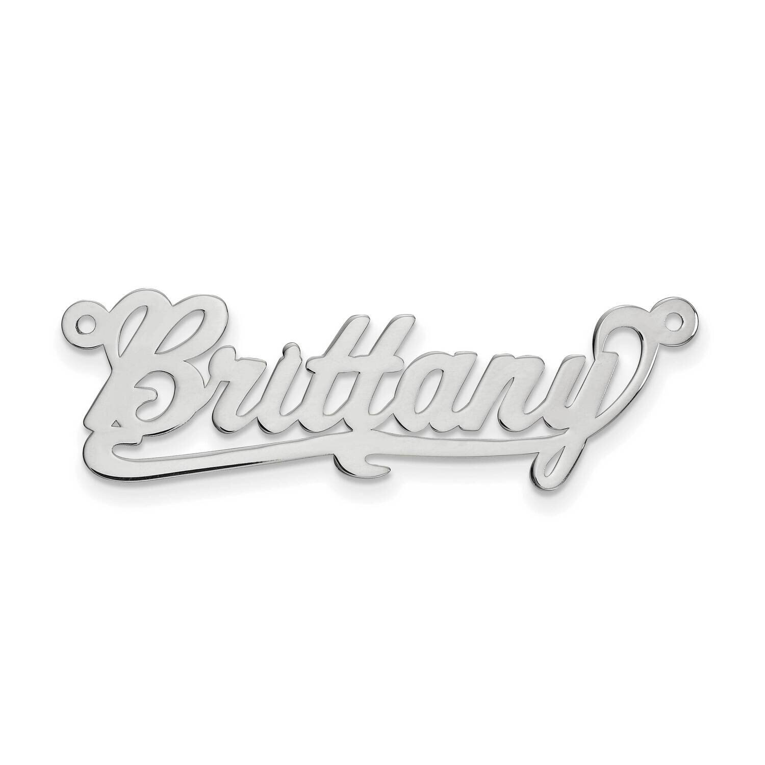 10K .013 Gauge White Gold Polished Name Plate Pendant 10k Gold 10XNA136W, MPN: 10XNA136W, 883957586…