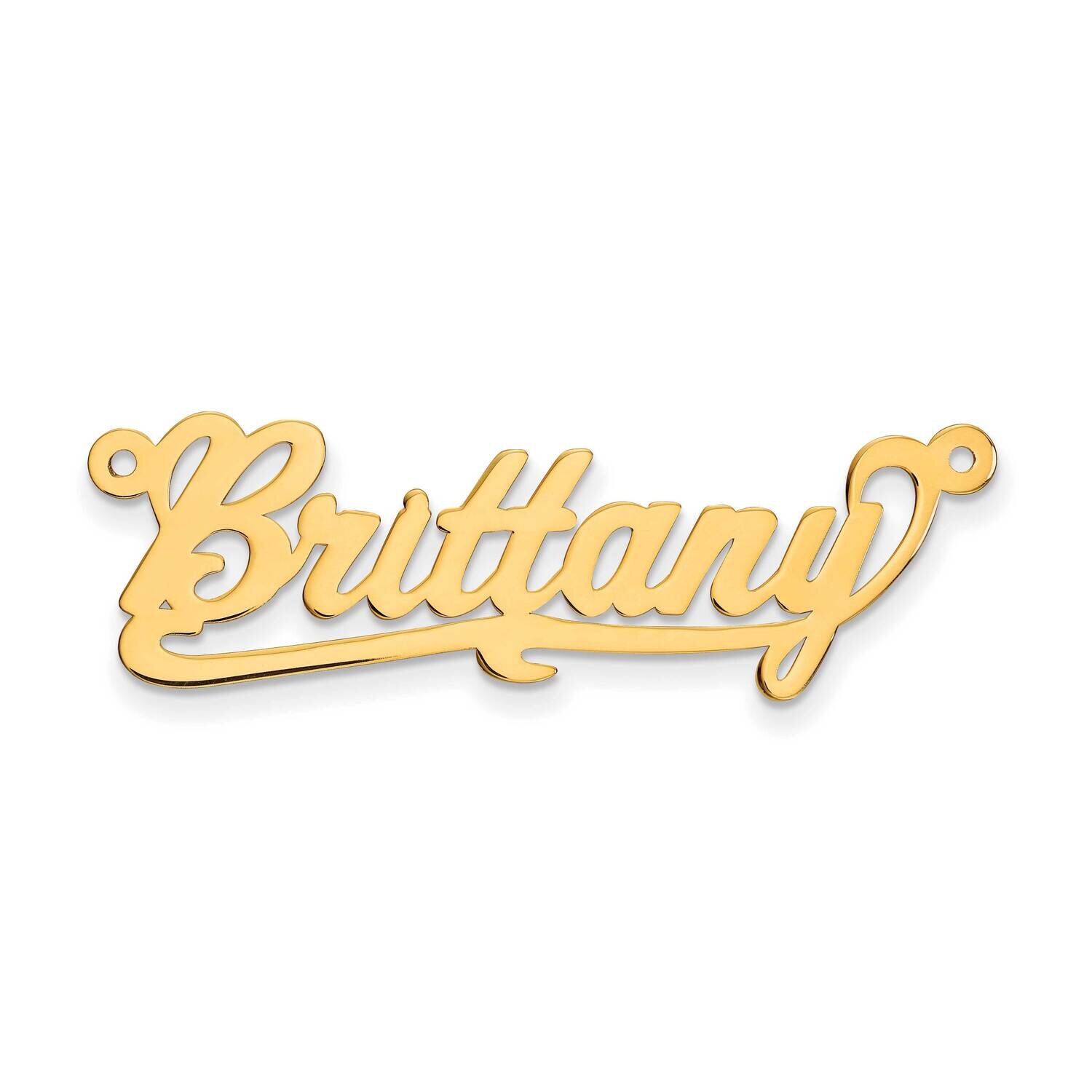 10K .013 Gauge Polished Name Plate Pendant 10k Gold 10XNA136Y, MPN: 10XNA136Y, 883957586076