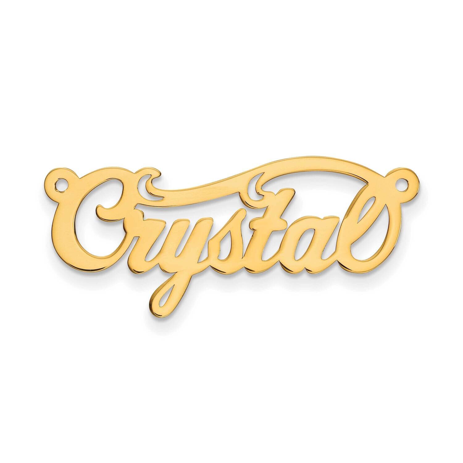 10K .013 Gauge Polished Name Plate Pendant 10k Gold 10XNA143Y, MPN: 10XNA143Y, 883957586182