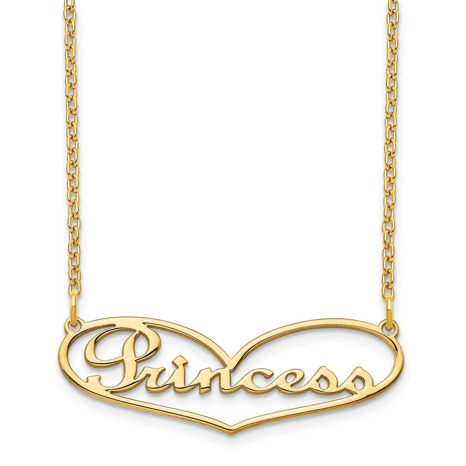 Heart Nameplate Necklace 10k Gold 10XNA942Y, MPN: 10XNA942Y, 191101990823