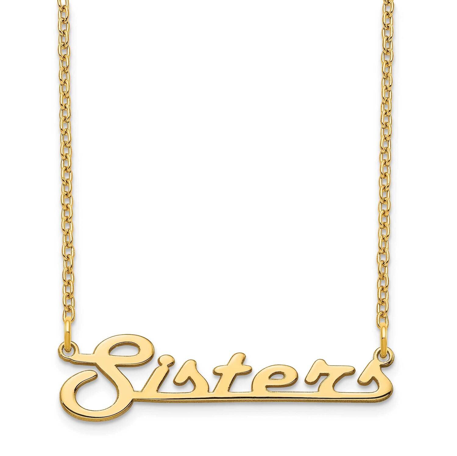 Underlined Nameplate Necklace 10k Gold 10XNA944Y, MPN: 10XNA944Y, 191101990861