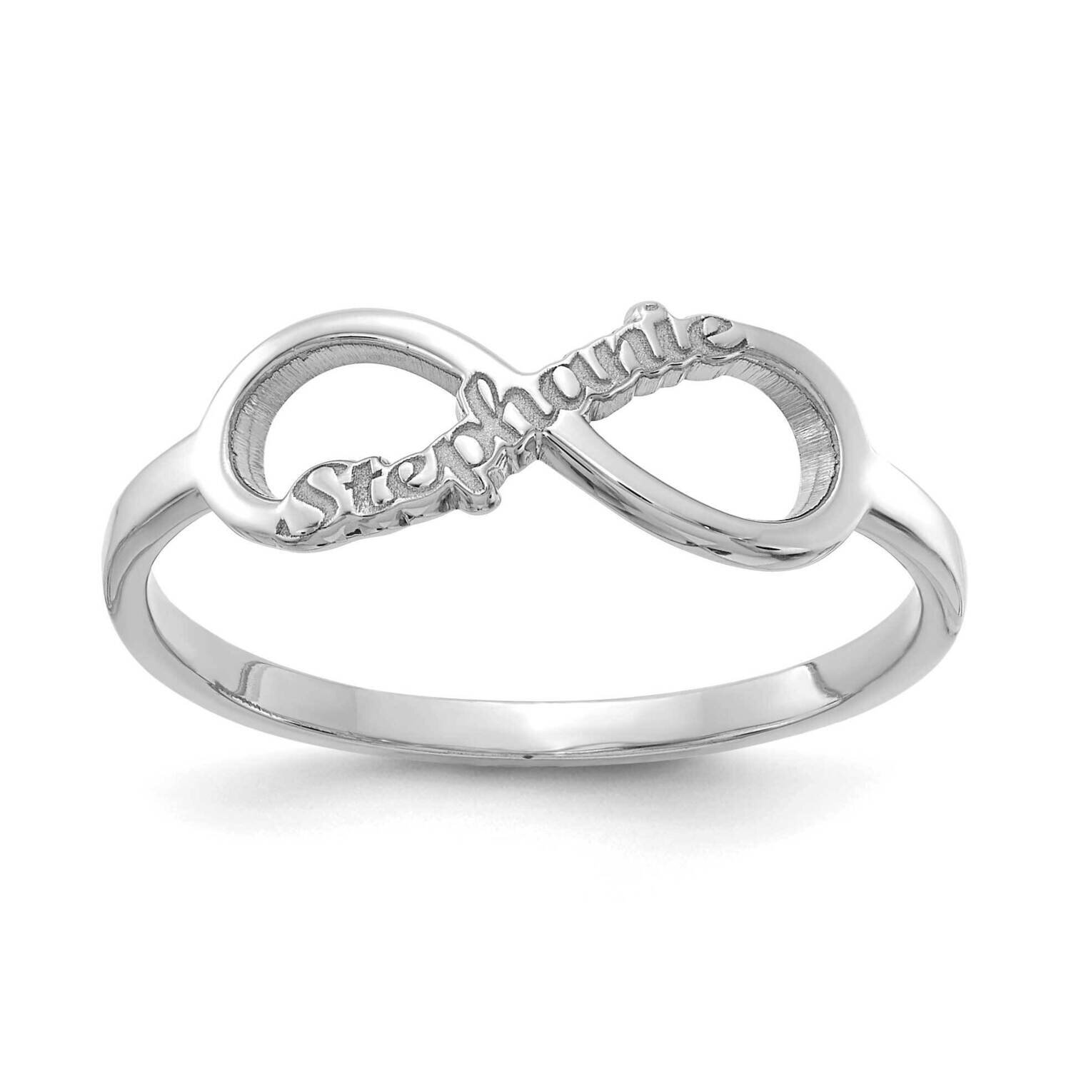 Name Infinity Ring 10k White Gold 10XNR90W, MPN: 10XNR90W,
