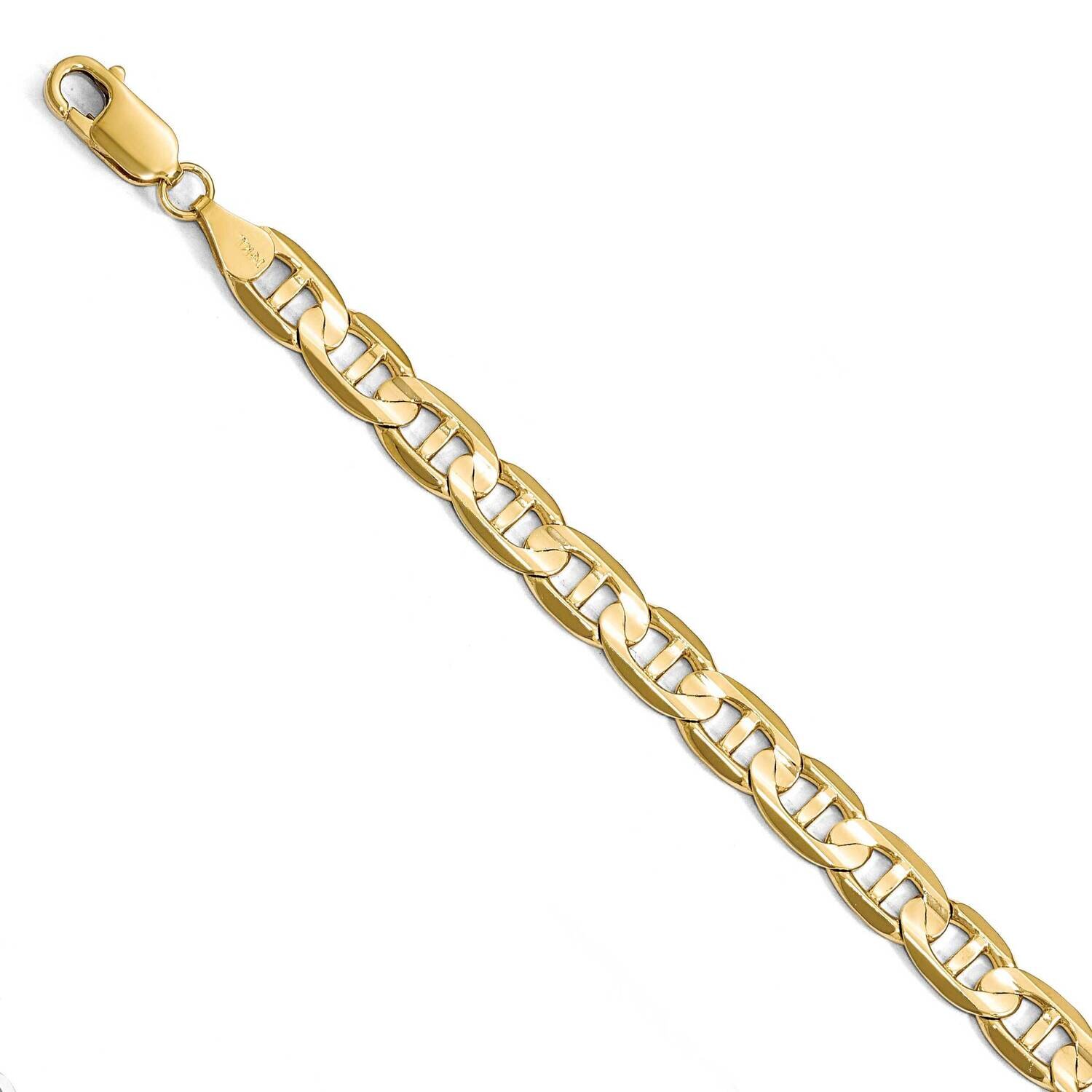 Leslie&#39;s 8 Inch 7mm Concave Anchor Chain 14k Gold HB-1319-8, MPN: 1319-8, 191101849572
