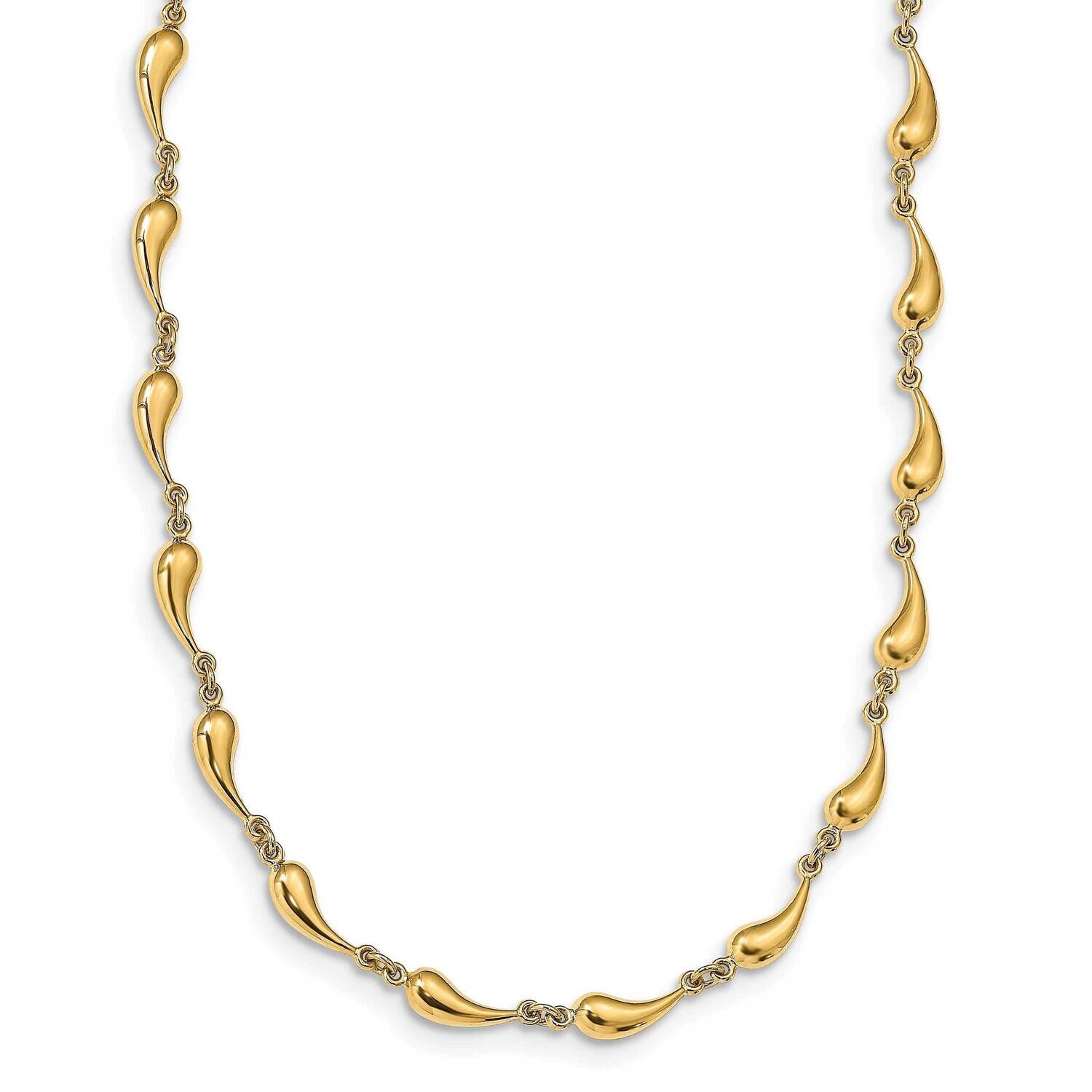 Necklace 14k Gold Polished HB-LF1305-17.75
