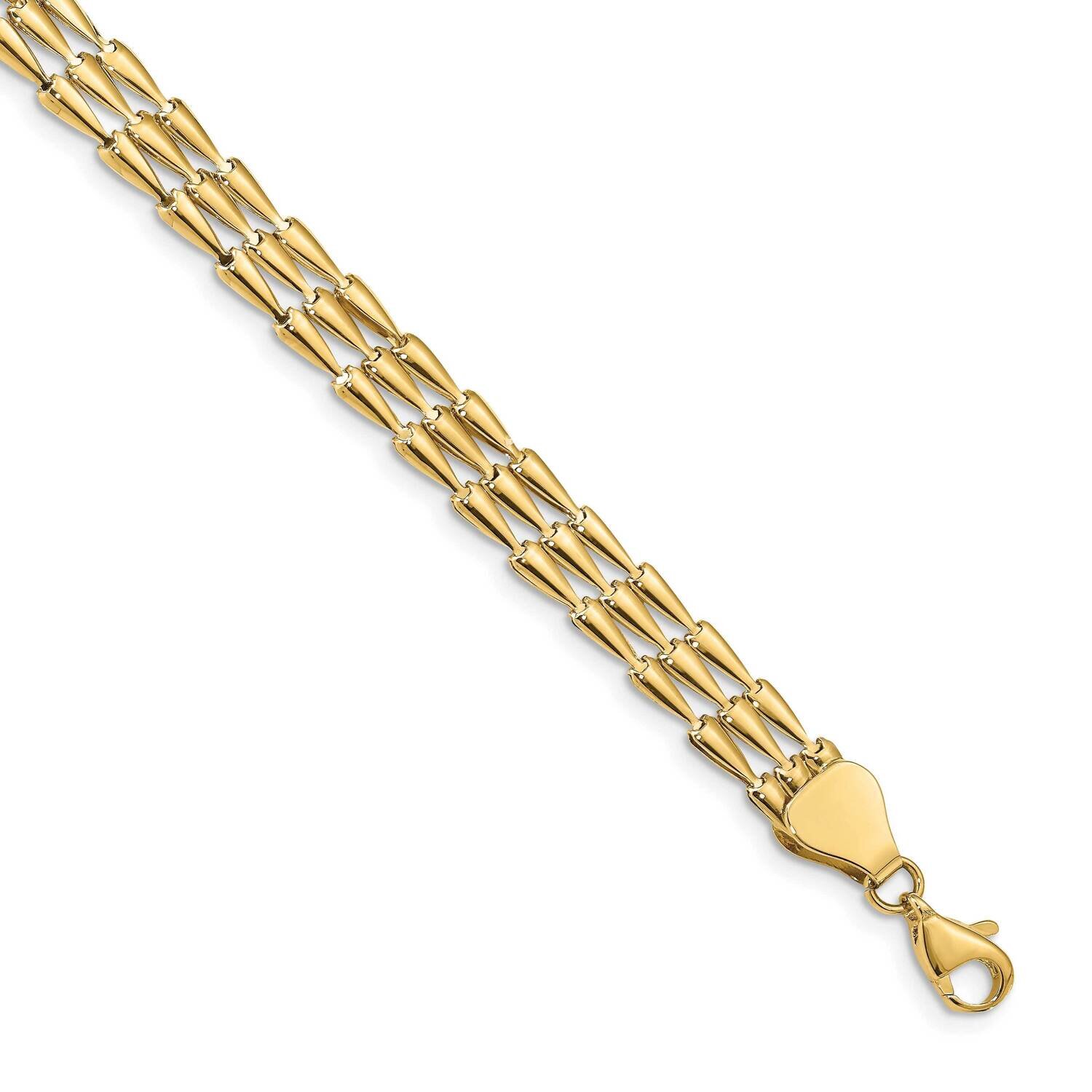 Leslie&#39;s Fancy Link Bracelet 14k Gold Polished HB-LF1307-7.5, MPN: LF1307-7.5, 191101745430