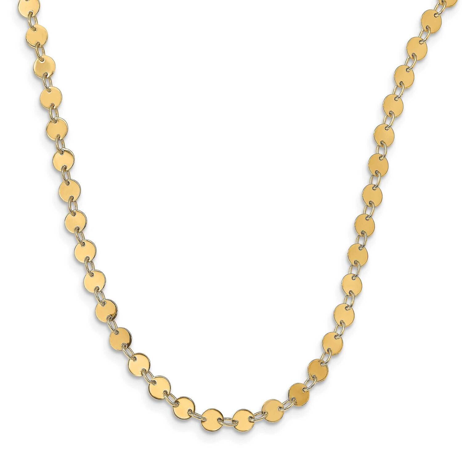 Necklace 14k Gold Polished HB-LF1308-18