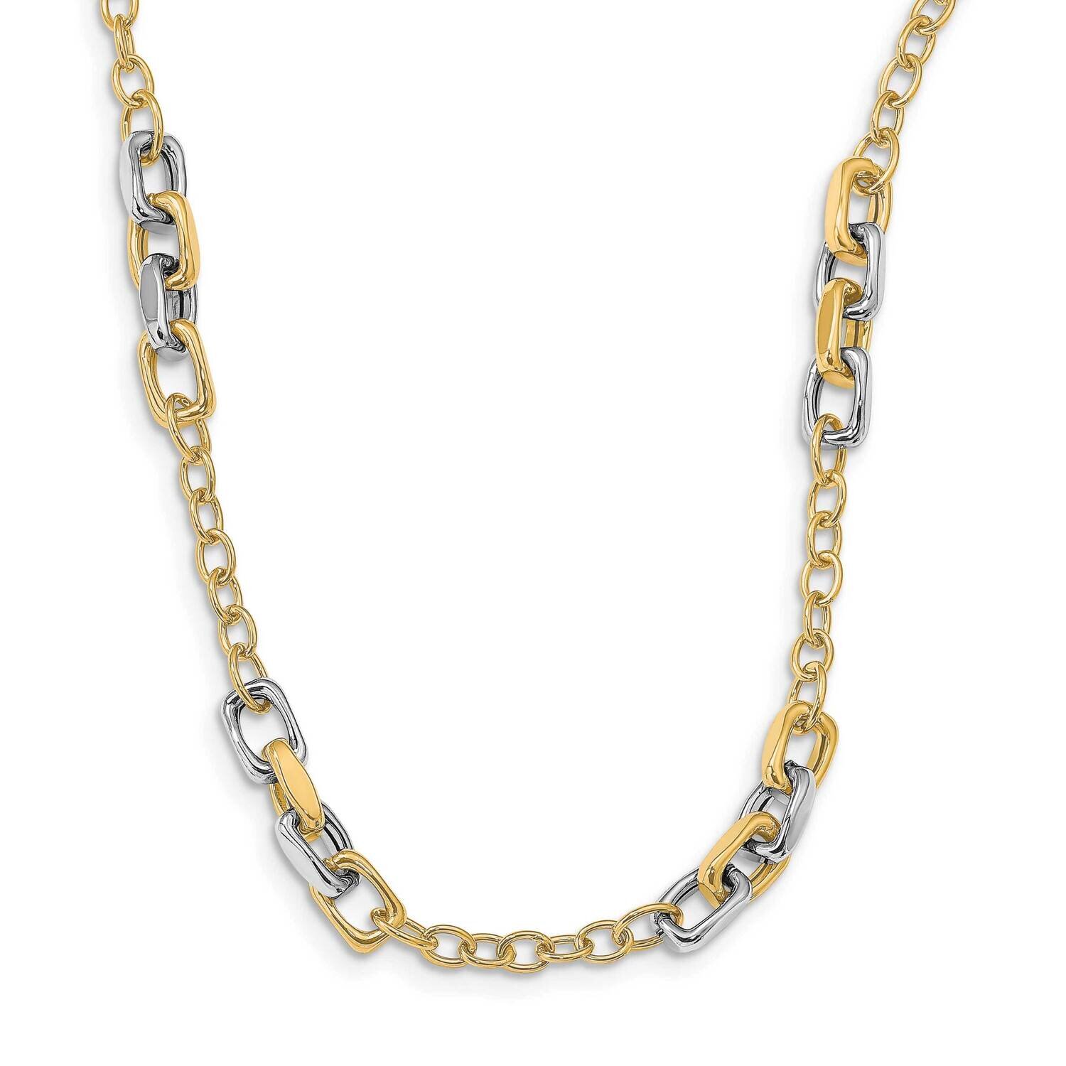 Leslie&#39;s 1 Inch Extender Necklace 14k Two-tone Gold Polished HB-LF1321-17, MPN: LF1321-17, 19110173…