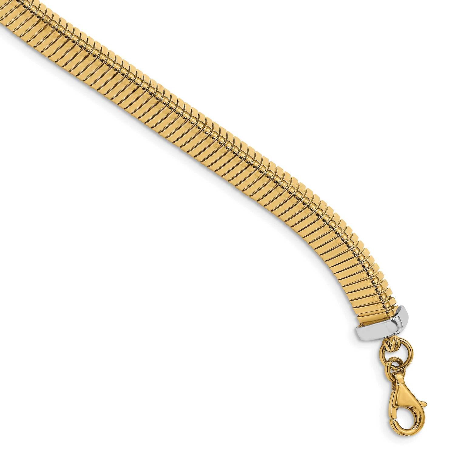 Triangle Bracelet 14k Two-tone Gold Polished HB-LF1371-8