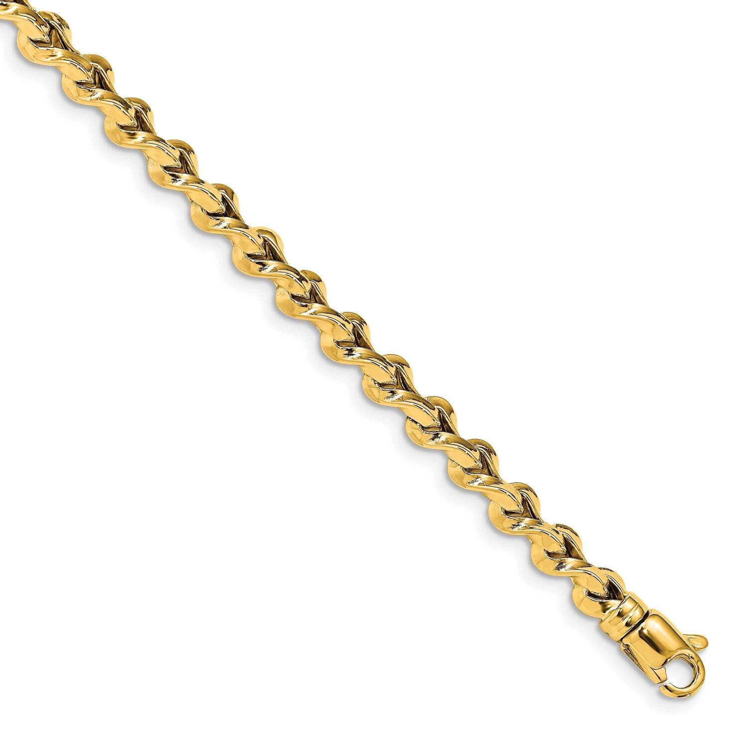 Twisted Bracelet 14k Gold Polished HB-LF1384-7.5