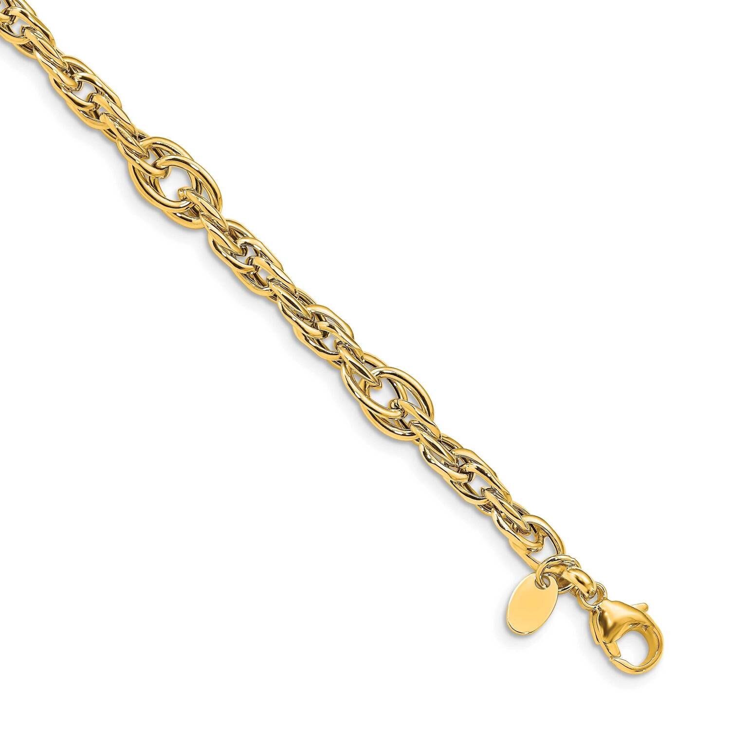 Leslie&#39;s Link Bracelet 14k Gold Polished HB-LF1395-7.5, MPN: LF1395-7.5, 191101745782