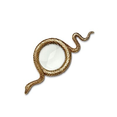 L&#39;Objet Snake Gold Magnifying Glass Small, MPN: DAC856,