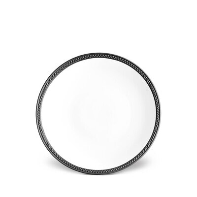 L&#39;Objet Soie Tressee Black Dessert Plate ST520, MPN: ST520,