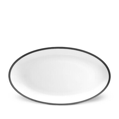 L&#39;Objet Soie Tressee Black Large Platter ST566, MPN: ST566,
