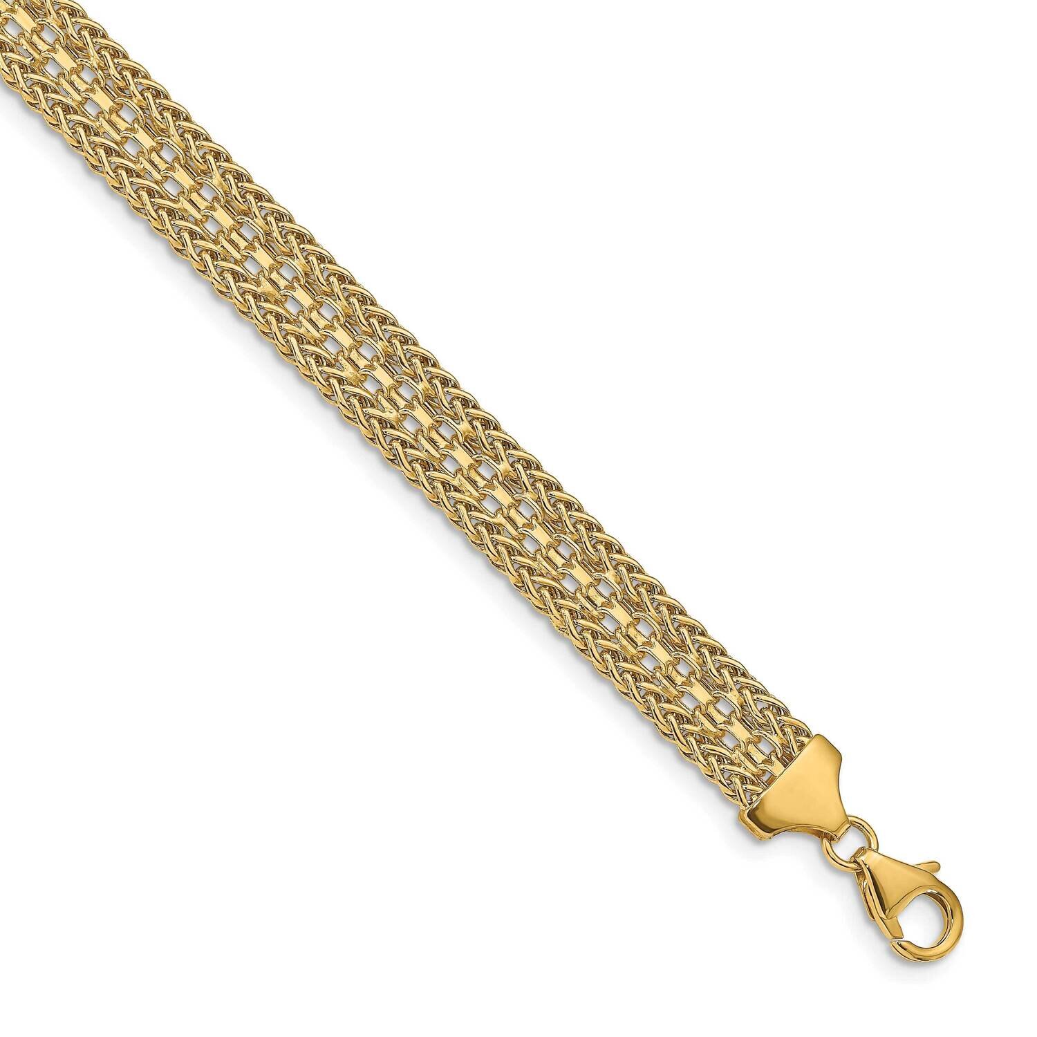 Leslie&#39;s Fancy Bracelet 14k Gold Polished HB-LF1423-7.5, MPN: LF1423-7.5, 191101009679
