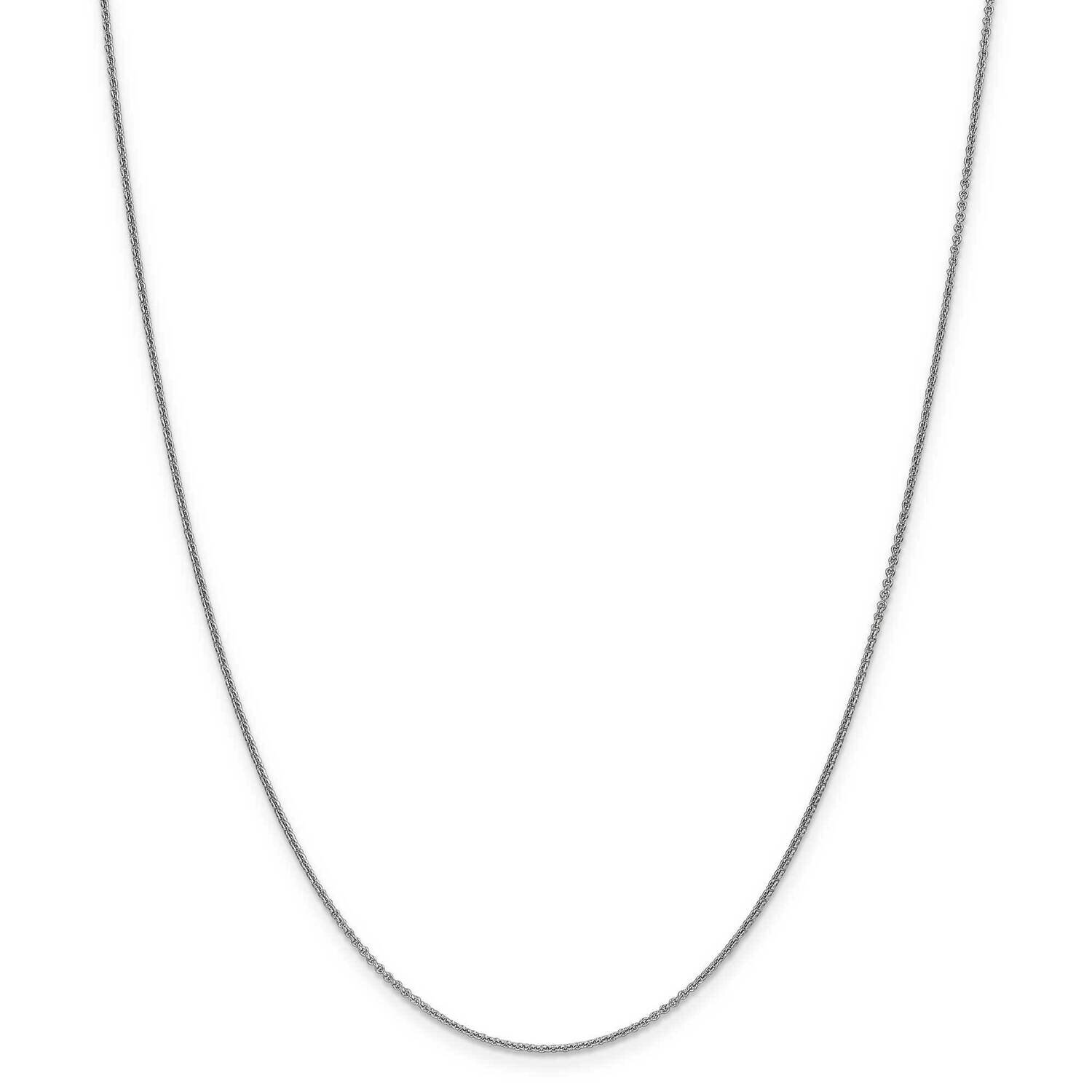 1mm Cable Chain 14k White Gold PEN74-16