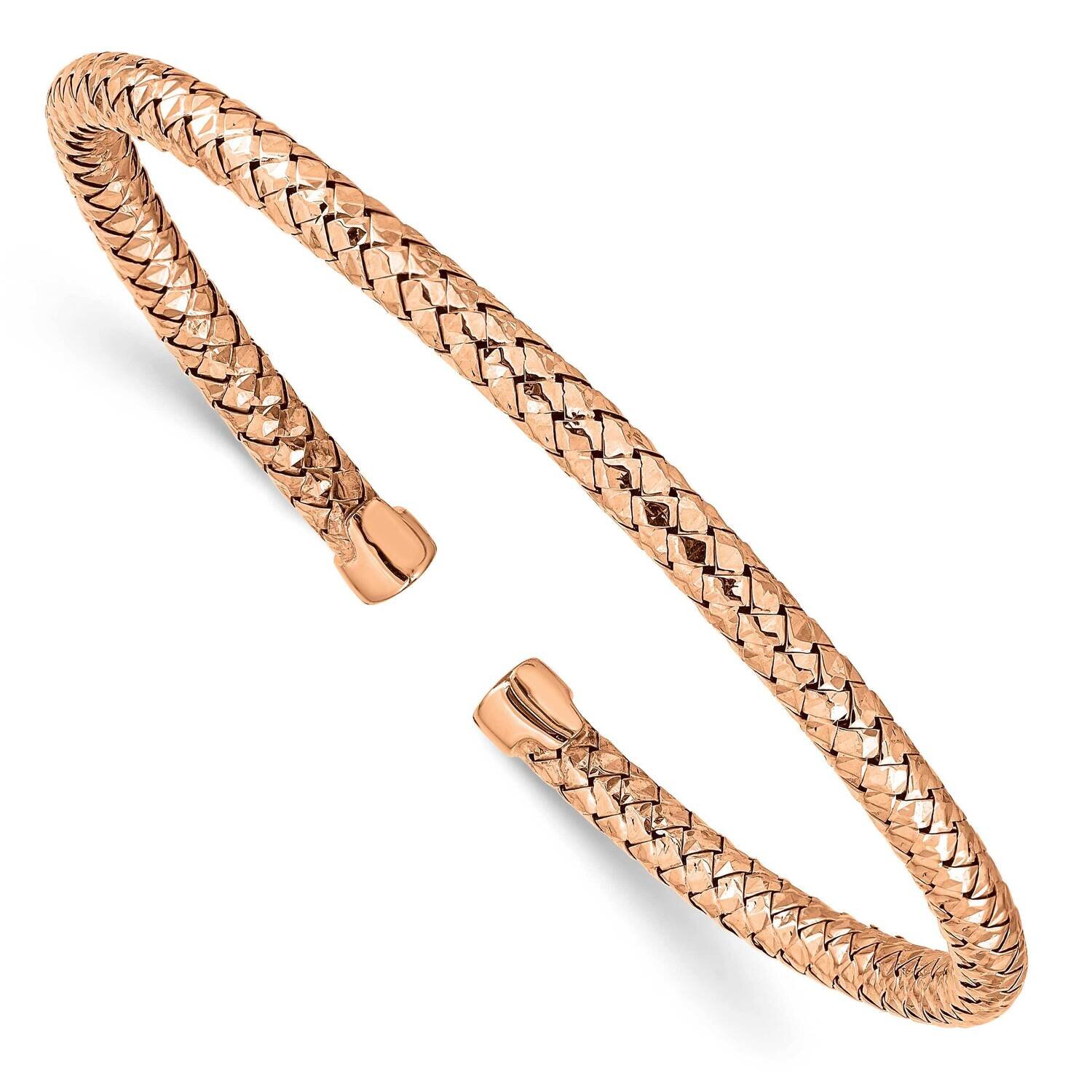Rose Gold-plated Cuff Bracelet Sterling Silver HB-QLF1118